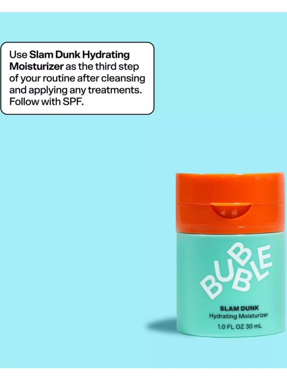 Bubble Slam Dunk Hydrating Moisturizer Step 3 Vegan Cruelty Free -1 oz - Picture 11 of 13
